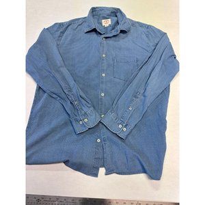 Vintage Brooks Brothers Red Fleece Button Up Shirt Blue Size Xl